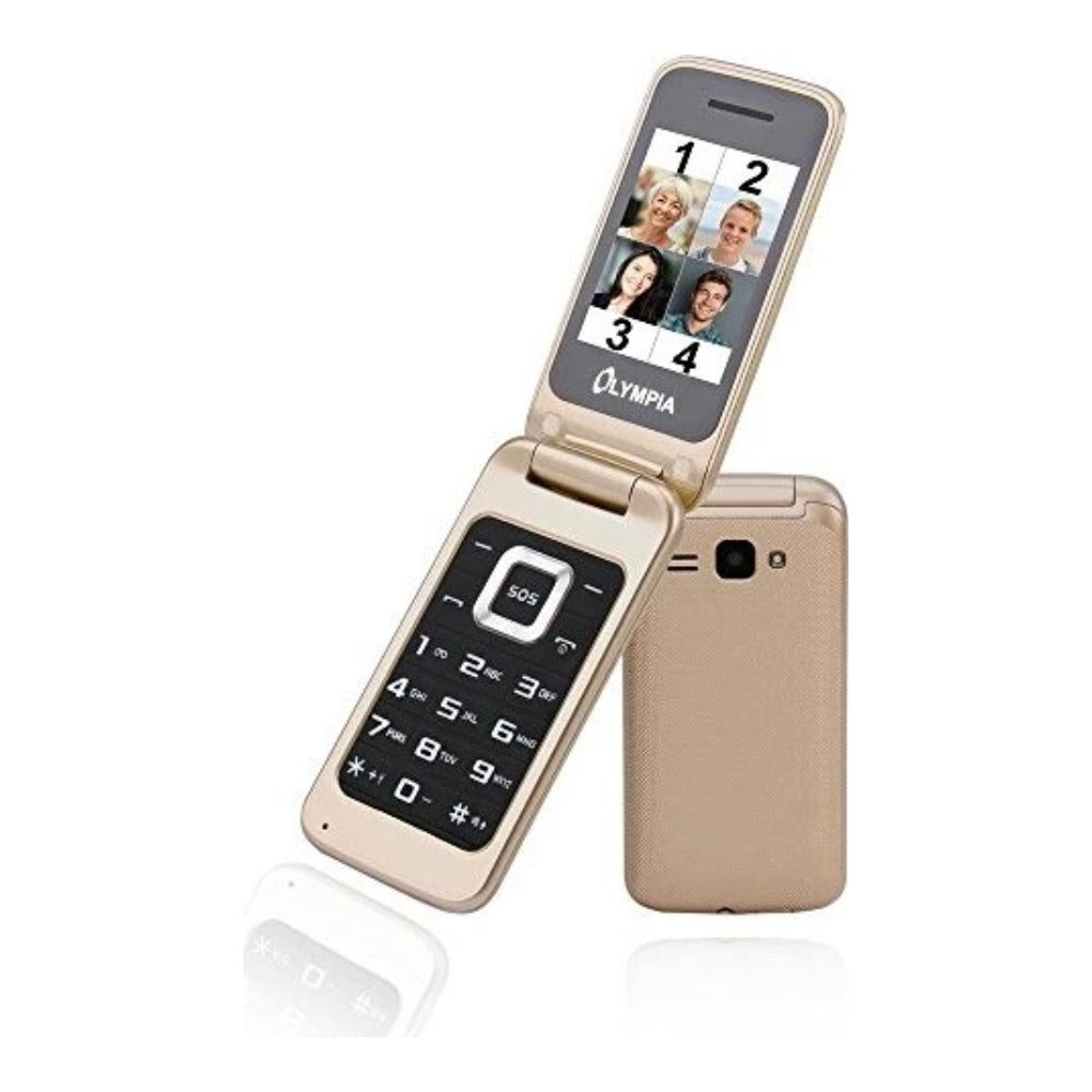 Olympia Luna - Klappgehäuse - Dual - SIM - 6,1 cm (2.4") - Bluetooth - 600 mAh - Gold - Mobiltelefon