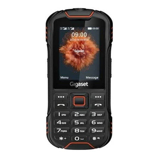 Gigaset GLX 8 Plus schwarz orange - 2.500 mAh - 6,1 cm - Mobiltelefon