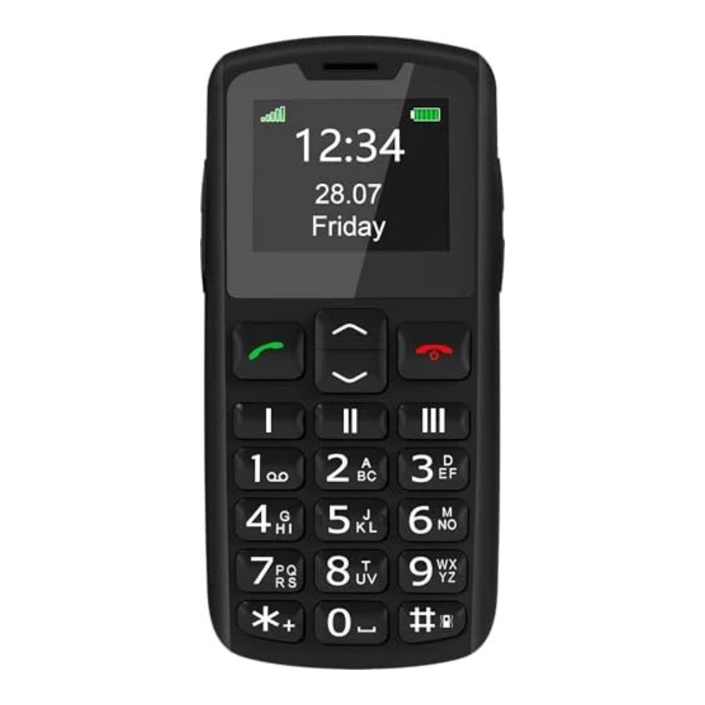 Bea - fon SL230 LTE Silver Line Großtasten schwarz - 16 GB - Mobiltelefon