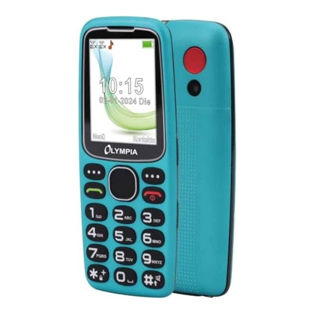 Olympia Mobiltelefon Star Großtasten türkis - 6,1 cm - Mobiltelefon