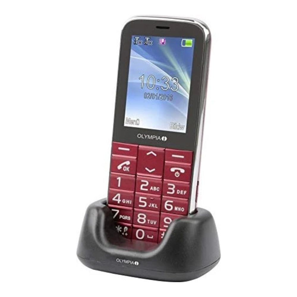 Olympia Joy II - Balken - Dual - SIM - 6,1 cm (2.4") - Bluetooth - 600 mAh - Rot - Mobiltelefon