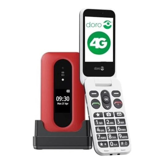 Doro Leva L30 Großtastenklapp rot - weiß - 1.150 mAh - 7,11 cm - Mobiltelefon