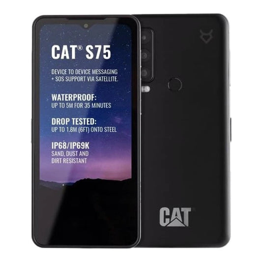 CAT S75 - 16,7 cm (6.58") - 6 GB - 128 GB - 50 MP - Android 12 - Schwarz - Mobiltelefon
