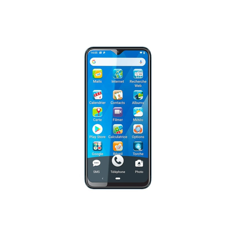 Ordissimo LeNuméro2 - 16 cm (6.3") - 4 GB - 64 GB - 12 MP - Android 10 - Schwarz - Mobiltelefon