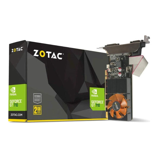 ZOTAC GeForce GT 710 - GeForce GT 710 - 2 GB - GDDR3 - 64 Bit - 3840 x 2160 Pixel - PCI Express 2.0 - Grafikkarte