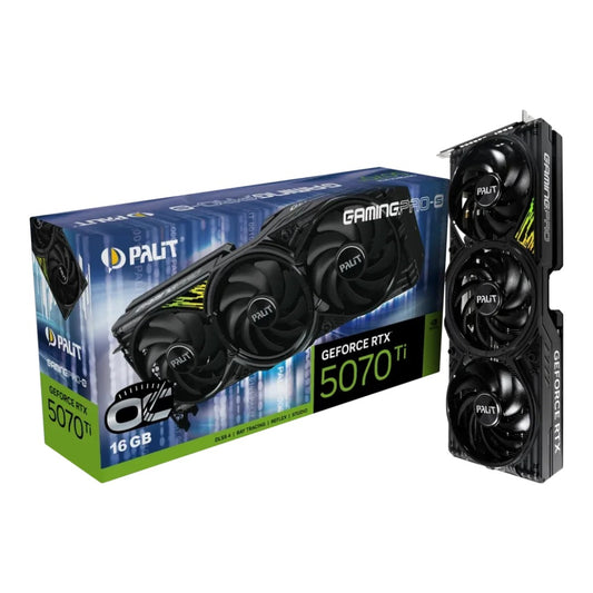 Palit GeForce RTX 5070 Ti GamingPro - S OC GDDR7 - PCI - Express - Grafikkarte