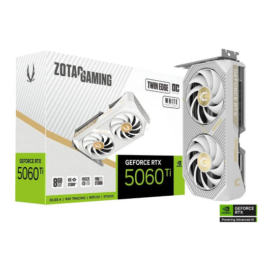 ZOTAC RTX 5060 TI Twin Edge OC WHITE 8GB GDDR7 HDMI 3x - Grafikkarte