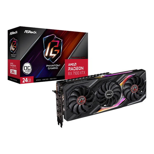 ASRock 90 - GA3YZZ - 00UANF - Radeon RX 7900 XTX - 24 GB - GDDR6 - 384 Bit - 7680 x 4320 Pixel - PCI Express x16 4.0 - Grafikkarte