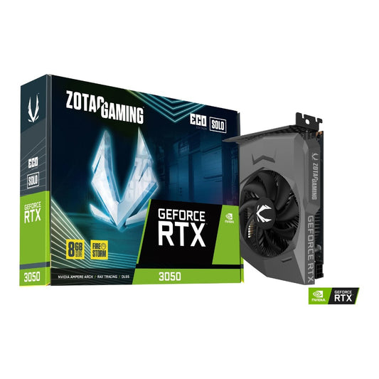 ZOTAC GAMING GeForce RTX 3050 Eco Solo - GeForce RTX 3050 - 8 GB - GDDR6 - 128 Bit - 7680 x 4320 Pixel - PCI Express x8 4.0 - Grafikkarte