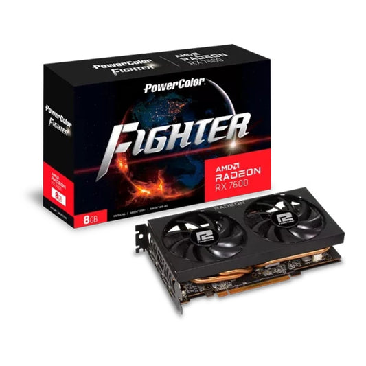 PowerColor RX 7600 8G - F - Radeon RX 7600 - 8 GB - GDDR6 - 128 Bit - 4096 x 2160 Pixel - PCI Express 4.0 - Grafikkarte