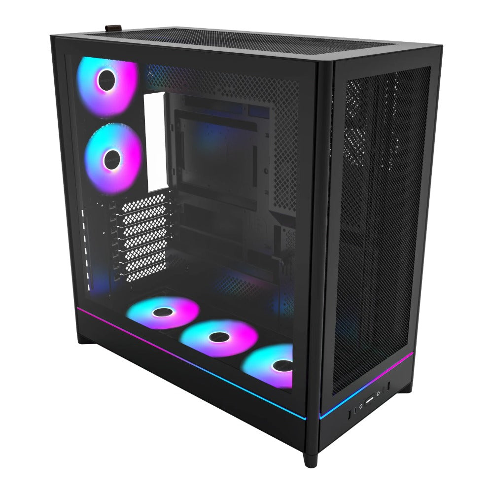 MONTECH HS01 PRO schwarz Tempered Glass - Gehäuse