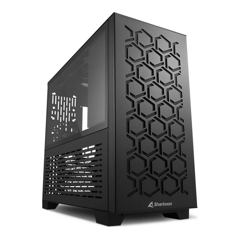 Sharkoon MS - Y1000 - Micro Tower - PC - Schwarz - micro ATX - Mini - ITX - Gaming - 13,5 cm - Gehäuse