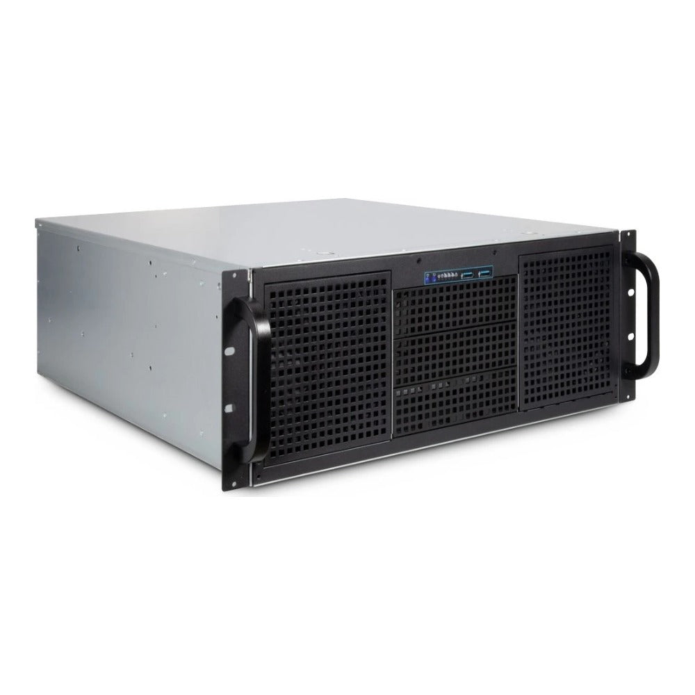 Inter - Tech 4U 40248 - Rack - Server - Schwarz - Grau - ATX - micro ATX - Mini - ITX - SSI CEB - Stahl - Alarm - HDD - Netzwerk - Leistung - Server-Gehäuse