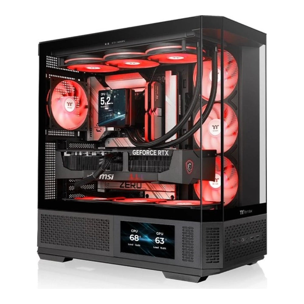 Thermaltake View 370 TG ARGB schwarz Tempered Glass x 3 - Gehäuse