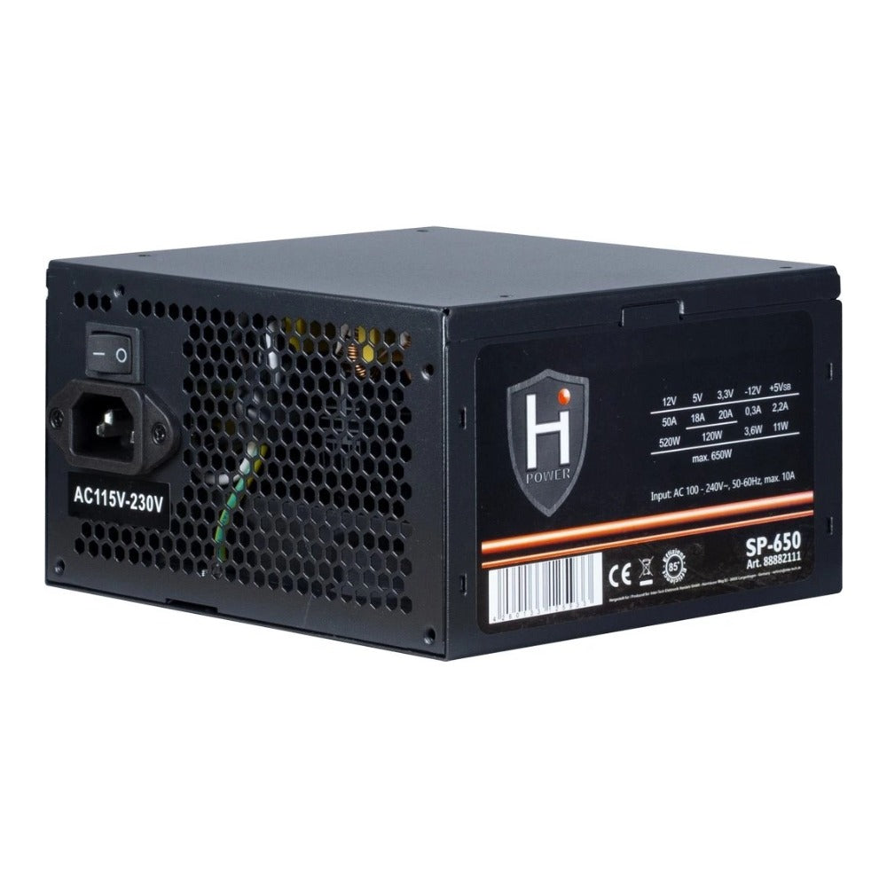 Inter - Tech HIPOWER SP - 650 - 650 W - 100 - 240 V - 50 - 60 Hz - 10 A - 120 W - 520 W - Netzteil