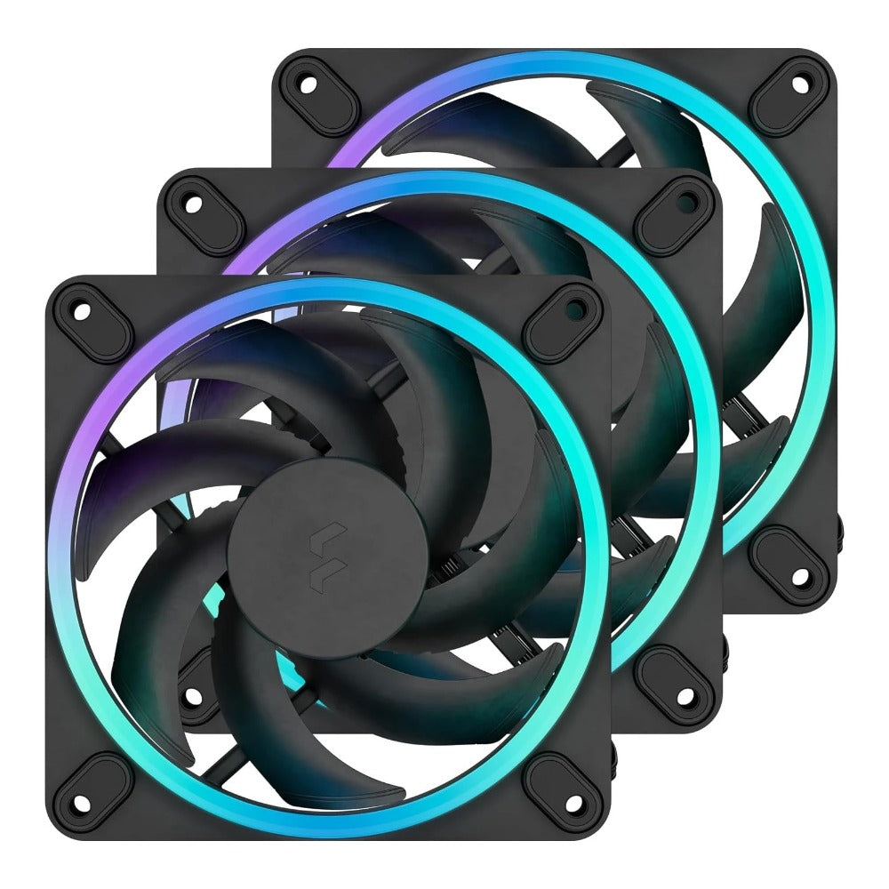 Fractal Design Momentum 12 Rgb 3 - pack Black - Netzteil