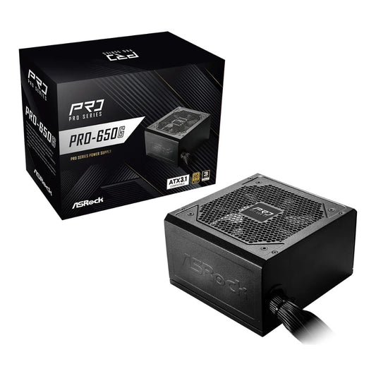 ASRock Pro Series Pro - 650G ATX 80+ Gold black - ATX - Netzteil