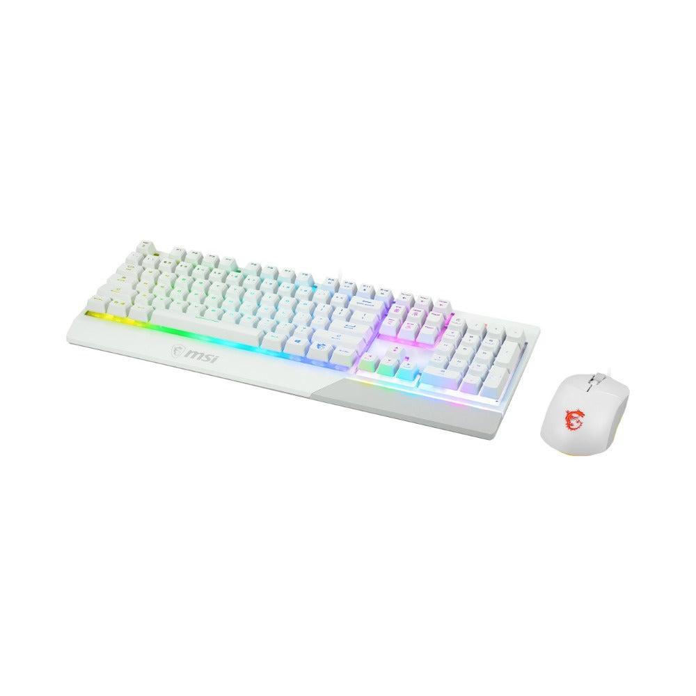 MSI S11 - 04DE305 - CLA - Kabelgebunden - USB - Mechanischer Switch - QWERTZ - RGB - LED - Weiß - Tastatur