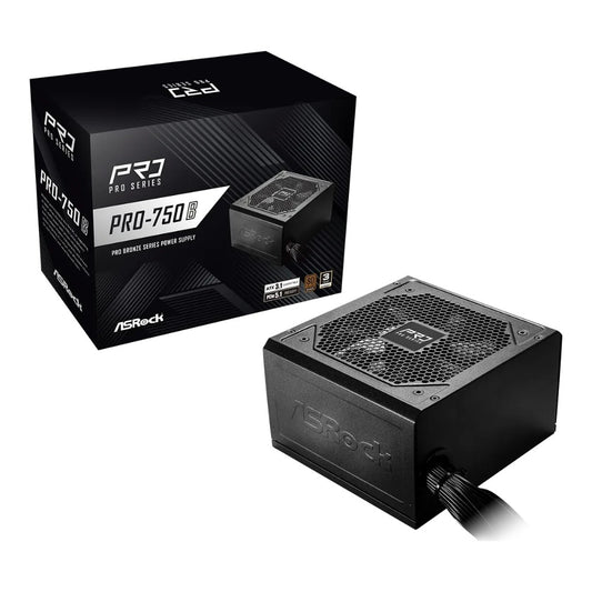 ASRock Pro Series Pro - 750B ATX 80+ Bronze black - ATX - Netzteil