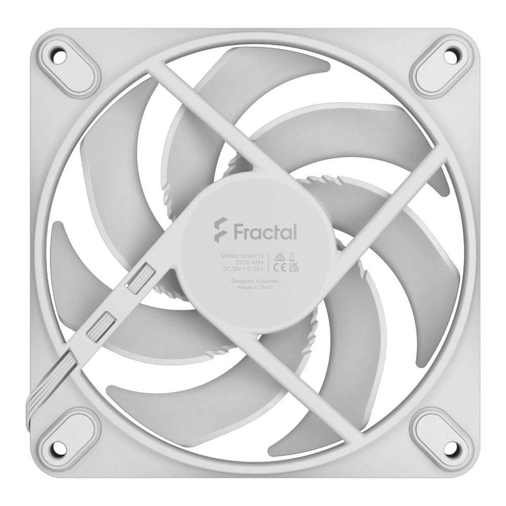Fractal Design Momentum 12 White| Gehäuseluefter - Netzteil