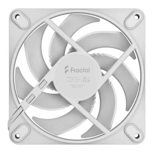 Fractal Design Momentum 12 White| Gehäuseluefter - Netzteil