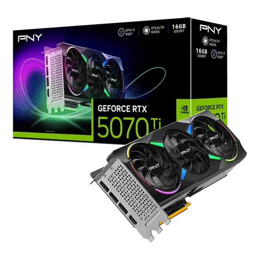 PNY GeForce RTX 5070 Ti ARGB Epic - X RGB OC - PCI - Express - Grafikkarte
