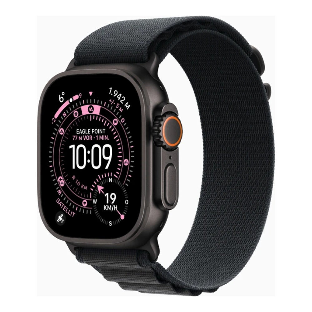 Apple Watch Ultra 3 Cell Black Tit Alp Loop - L - Smartwatch
