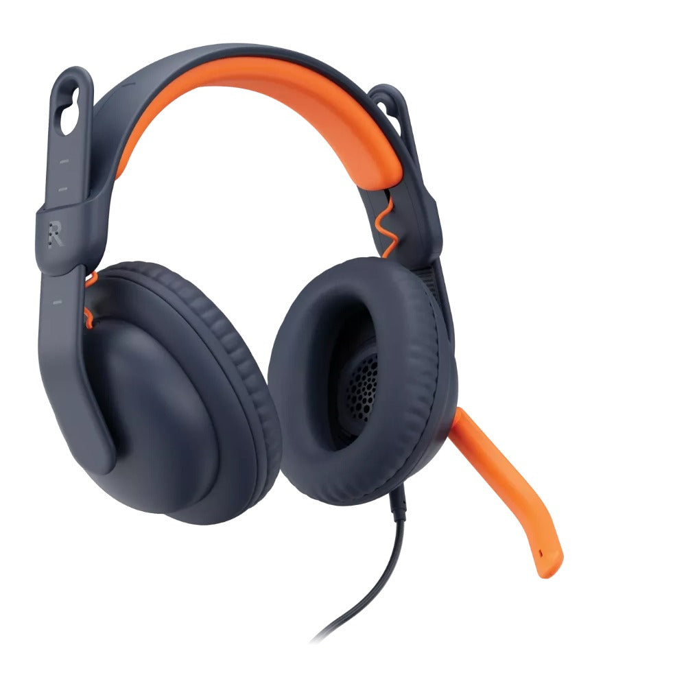 Logitech Zone Learn - Kabelgebunden - Ausbildung - 192 g - Kopfhörer - Blau - Orange - Headset