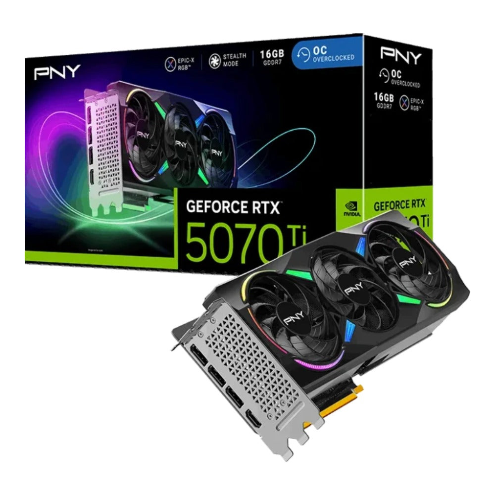 PNY GeForce RTX 5070 Ti ARGB EPIC - X RGB - PCI - Express - Grafikkarte