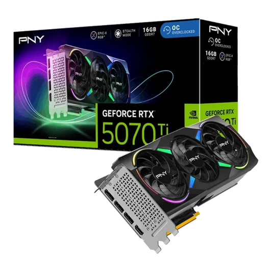 PNY GeForce RTX 5070 Ti ARGB EPIC - X RGB - PCI - Express - Grafikkarte