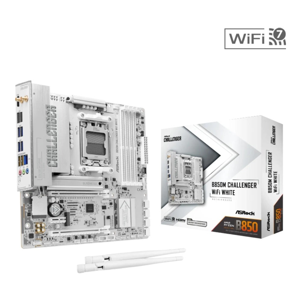 ASRock B850M Challenger WiFi - AMD Sockel AM5 (Ryzen Zen4) - Micro/Mini/Flex - ATX - Mainboard