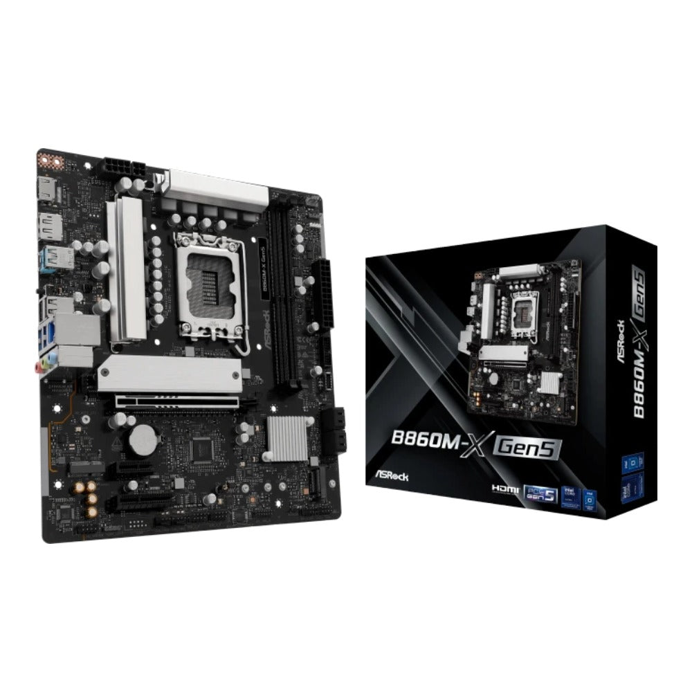 ASRock B860M - X Mainboard Sockel PC Intel LGA 1851 Formfaktor Details Micro - ATX - Intel Sockel 1851 (Core Ultra 100&200) - Mainboard