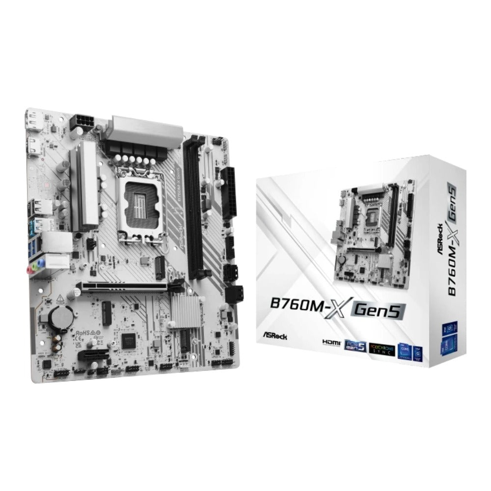 ASRock B760M - X Gen5 Intel S1700 retail - Intel Sockel 1700 (Core i) - Mainboard