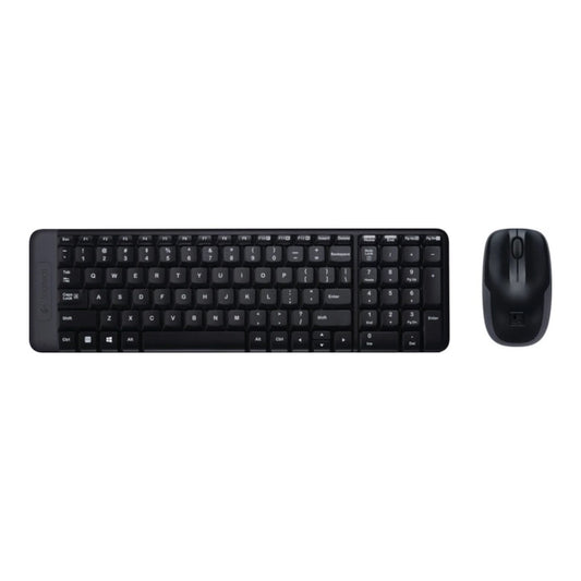 Logitech Wireless Combo MK220 - 1.000 dpi Optisch - QWERTY - Schwarz - Tastatur