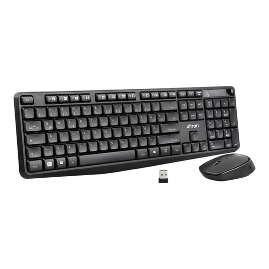 Ultron UMC300 - Volle Größe (100%) - Kabellos - RF Wireless - Schwarz - Maus enthalten - Tastatur