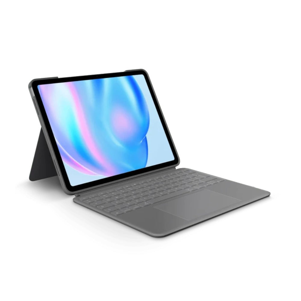 Logitech Combo Touch for iPad Air 13inch M2 OXFORD Grey FRA - AZERTY - Tastatur