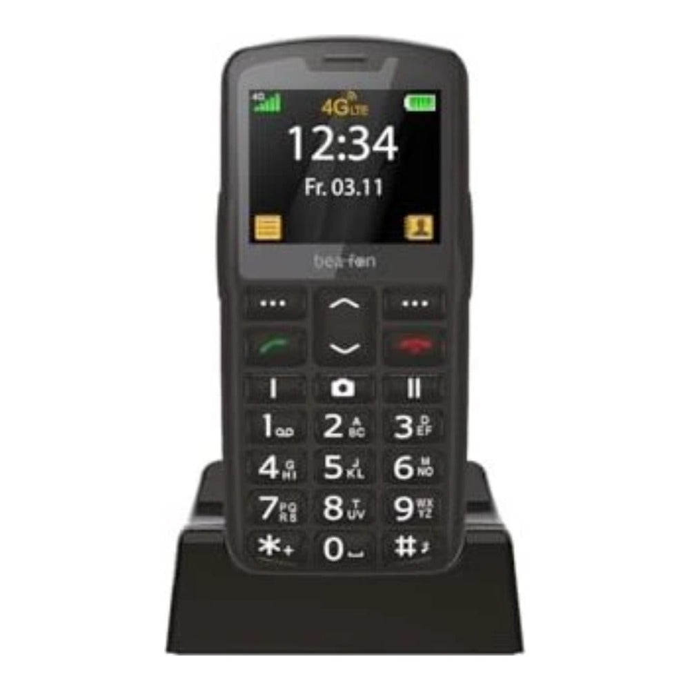 Bea - fon SL260 LTE schwarz - silber - 5,6 cm - Mobiltelefon