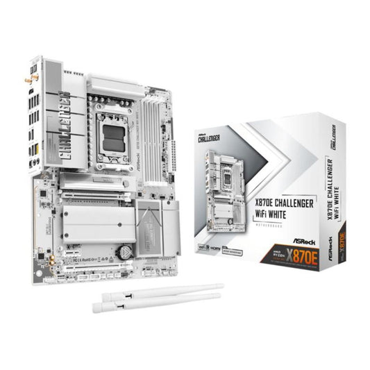 ASRock X870E Challenger WiFi White AM5 ATX HDMI/USB - C D - AMD Sockel AM5 (Ryzen Zen4) - ATX - Mainboard