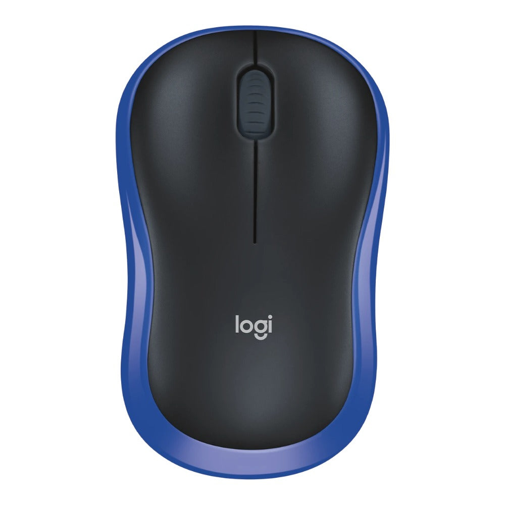 Logitech M185 - Beidhändig - Optisch - RF Wireless - 1000 DPI - Blau - Maus