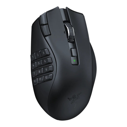 Razer Naga V2 HyperSpeed - rechts - Optisch - RF Wireless + Bluetooth - 30000 DPI - Schwarz - Maus