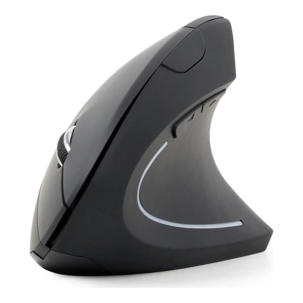 Gembird MUSW - ERGO - 01 - rechts - Vertikale Ausführung - Optisch - RF Wireless - 1600 DPI - Schwarz - Maus