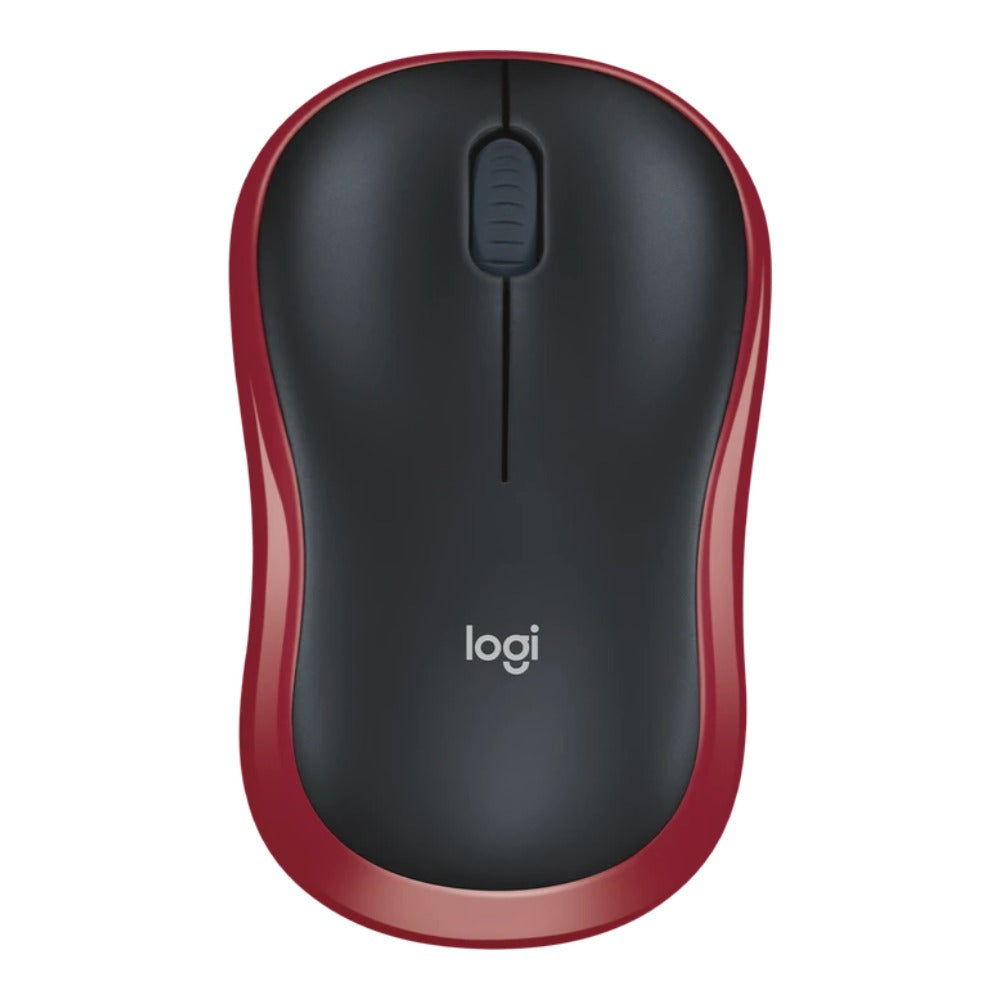 Logitech M185 - Beidhändig - Optisch - RF Wireless - 1000 DPI - Rot - Maus