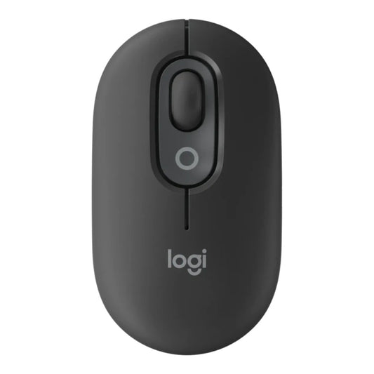 Logitech Pop Mouse with emoji Graphite - 1.000 dpi - Maus