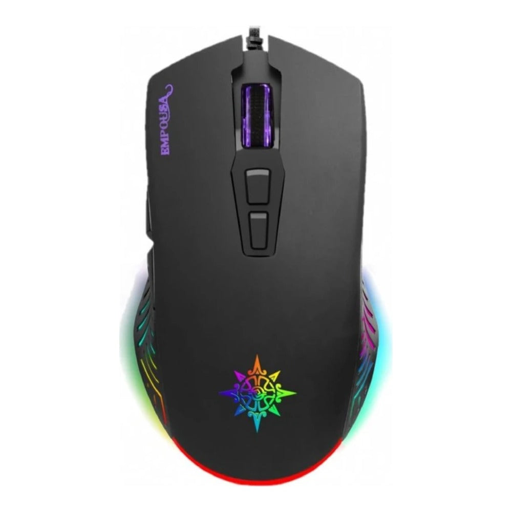 INCA IMG - 327 - Beidhändig - Optisch - USB Typ - A - 4800 DPI - Schwarz - Maus