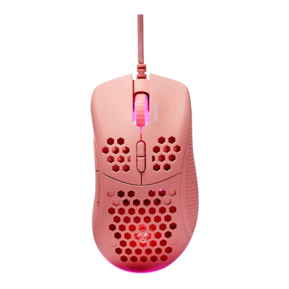 Deltaco Gaming Maus USB RGB pink - Optisch - Maus