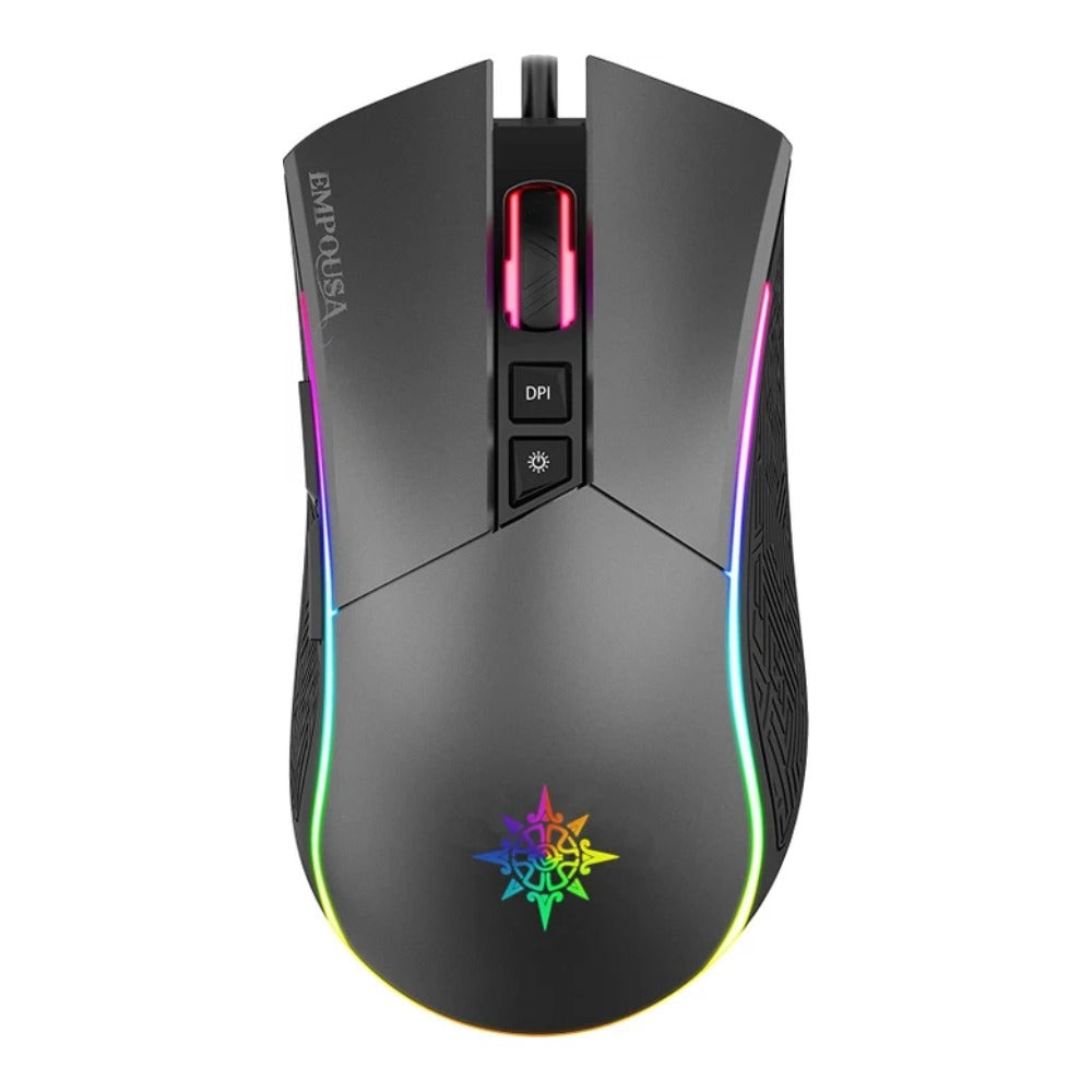 INCA IMG - GT19 - rechts - USB Typ - A - 4800 DPI - Schwarz - Grau - Maus