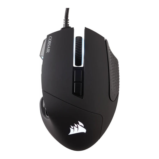 Corsair Scimitar RGB Elite - rechts - Optisch - USB Typ - A - 18000 DPI - Schwarz - Maus
