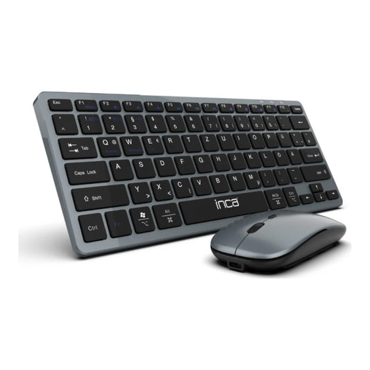 INCA IBK - 572BT - 60% - Kabellos - RF Wireless + Bluetooth - LED - Schwarz enthalten - Maus