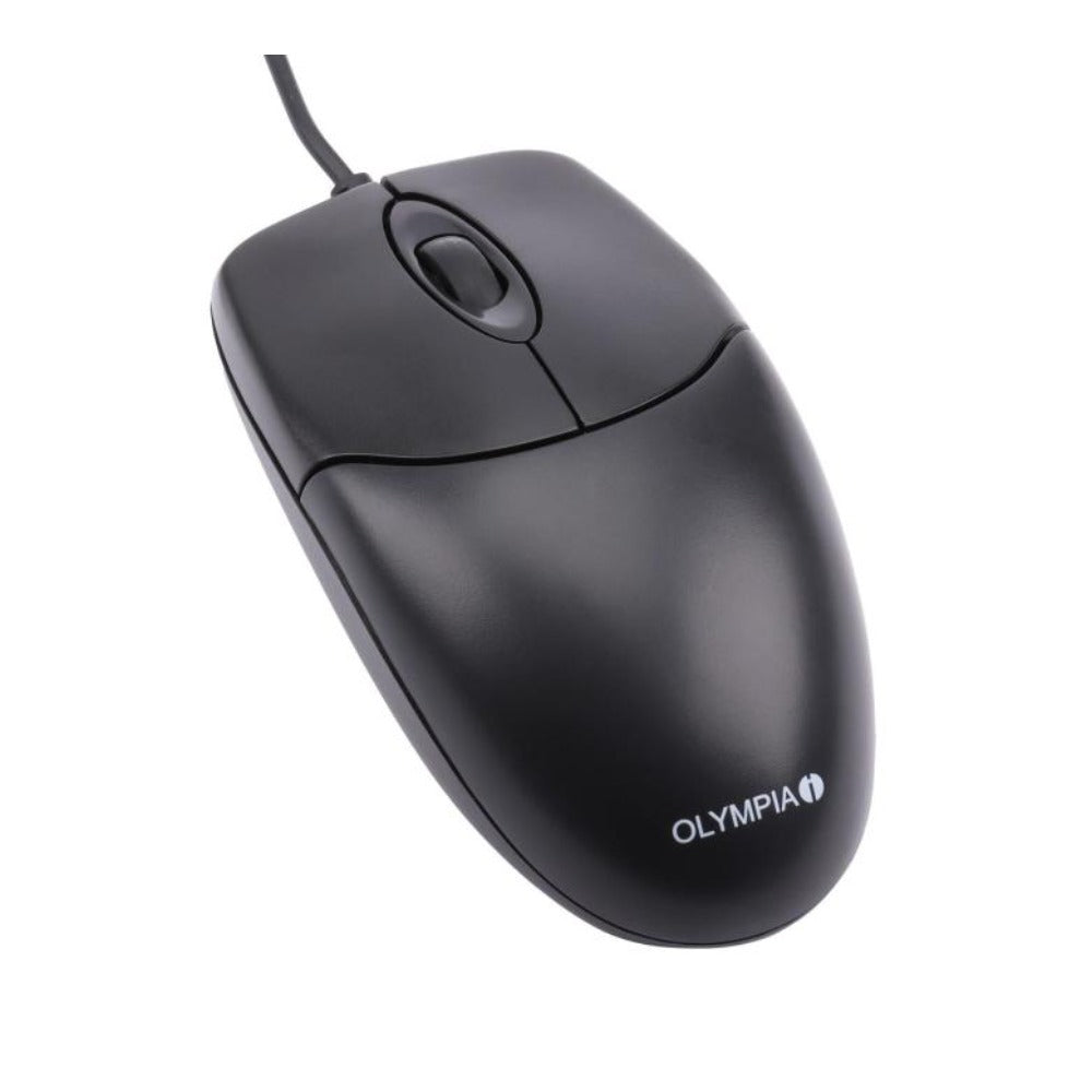 Olympia CB 150 Maus kabelgebunden schwarz - 3 Tasten - Maus