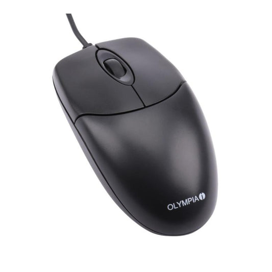Olympia CB 150 Maus kabelgebunden schwarz - 3 Tasten - Maus